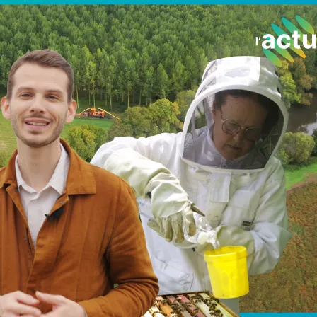 Baptiste sur la miniature du nouvel épisode de l'Actu concernant la biodiversité.