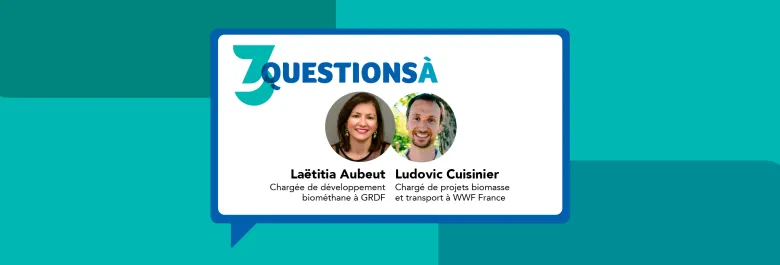 Ludovic Cuisinier de WWF et de Laetitia Aubeut de GRDF.