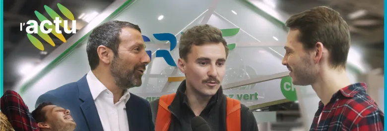 Baptiste embarque l'Actu au Salon de l'Agriculture et interview professionnels et collaborateurs GRDF sur l'intérêt de la présence de GRDF au Salon International de l'Agriculture.