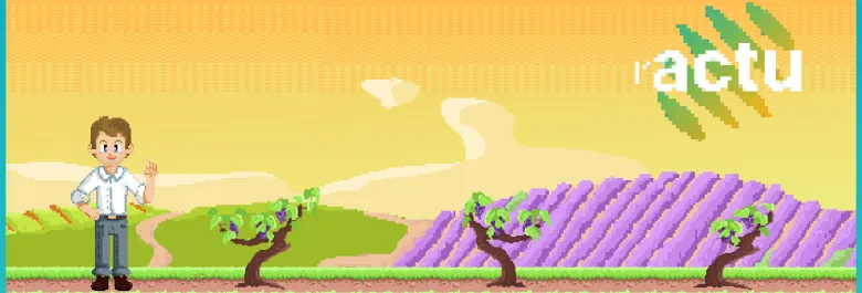 Baptiste représenté sous forme de personnage de jeu pixellisé.