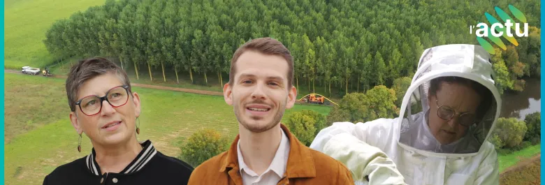 Baptiste sur la miniature du nouvel épisode de l'Actu concernant la biodiversité.