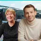 Baptiste avec Elodie et Jérémy, les intervenants de l'épisode 7.