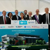 Pose de la première pierre à Gennevilliers