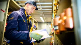 techicien GRDF en agence d'intervention 