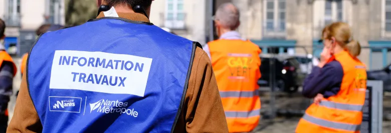 Visite quai de la Fosse avec Nantes Métropole