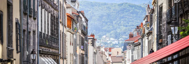 Paysage urbain de Clermont-Ferrand.