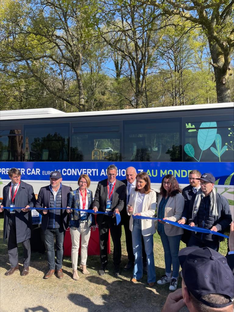 Inauguration du bus rétrofité au biogaz