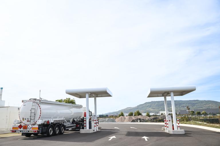 Station BioGNV à Clermont-Ferrand.