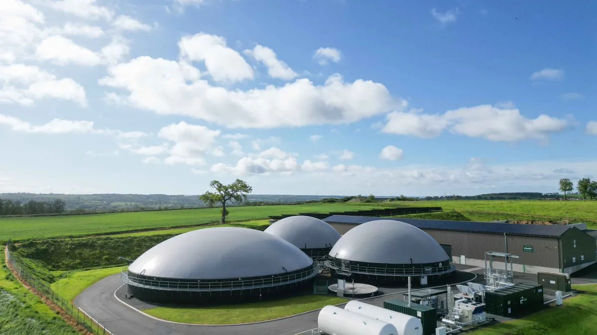 Site de méthanisation.