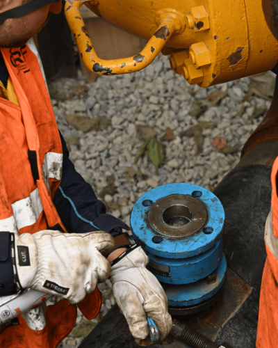 Intervention sur canalisation de gaz