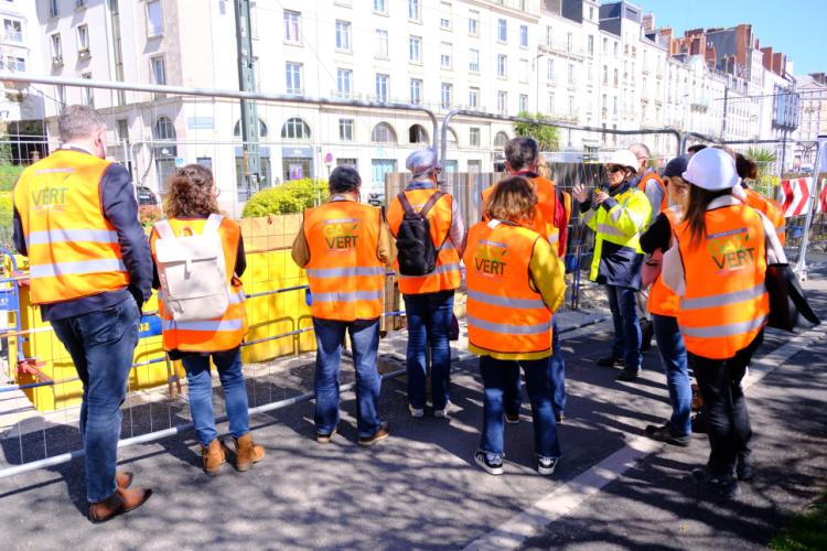 Visite de chantier à Nantes avec Gwenola Quinquis